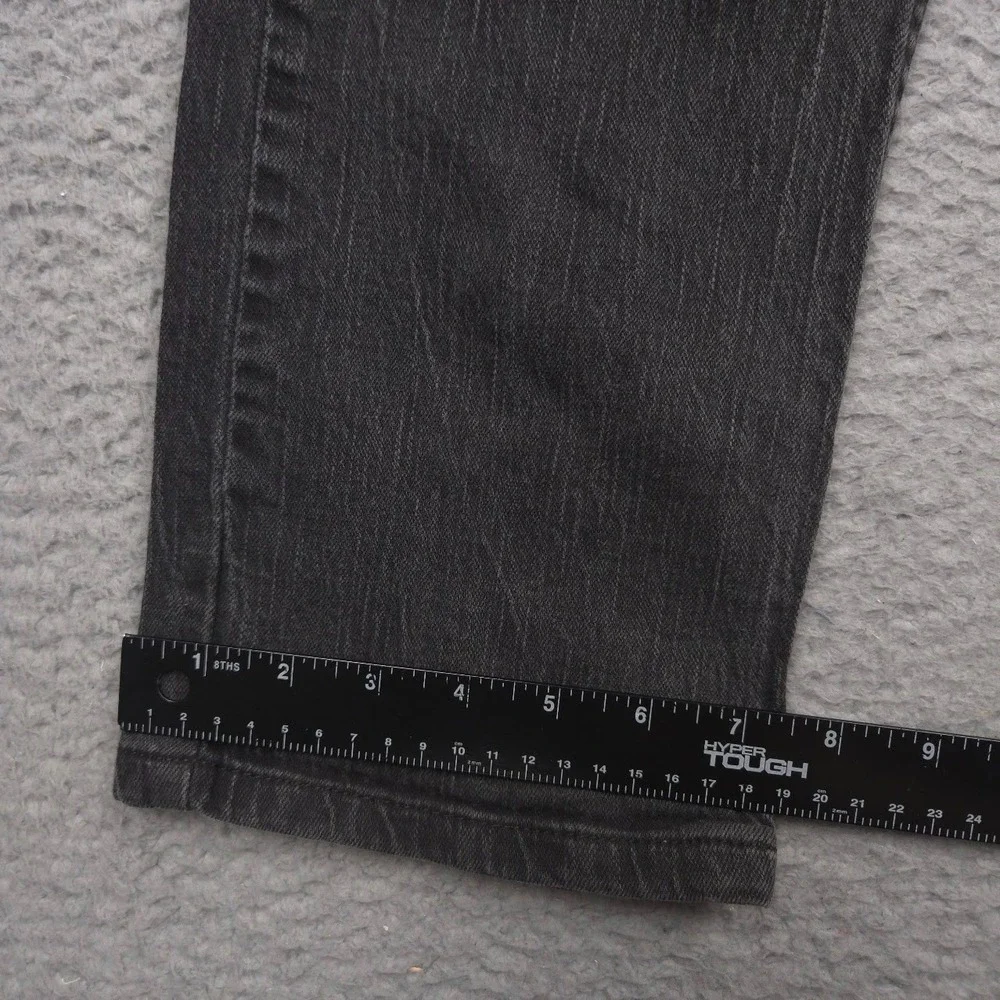 Levi's 514 Straight Jeans Men 32x30 Black Stretch Denim Low Rise Red Tab